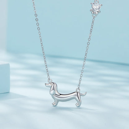 Sterling Silver CZ Pendant Necklace