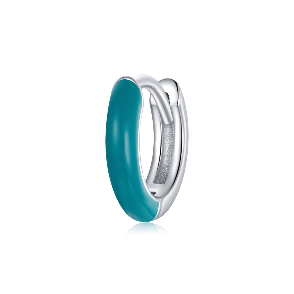 Sterling Silver Enamel Stud Earrings