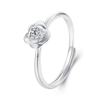 Sterling Silver Moissanite Ring