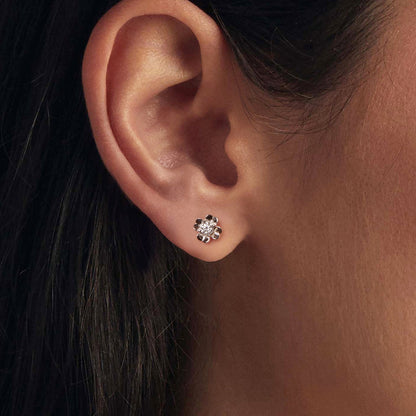 Sterling Silver Moissanite Stud Earrings