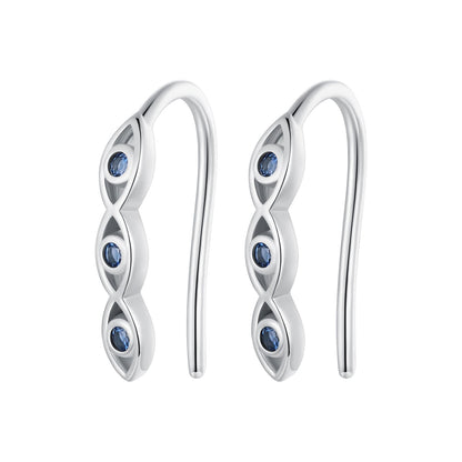 Sterling Silver Cubic Zirconia Pavé Earrings
