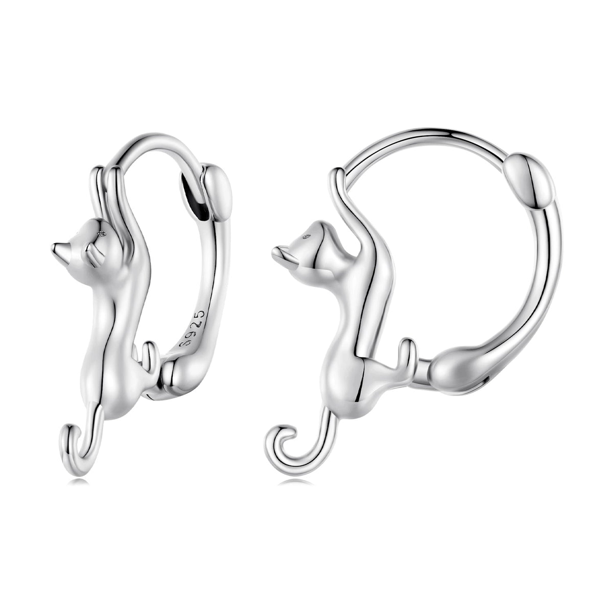 Sterling Silver Gold Plated Hoop Earrings