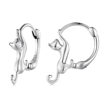Sterling Silver Gold Plated Hoop Earrings