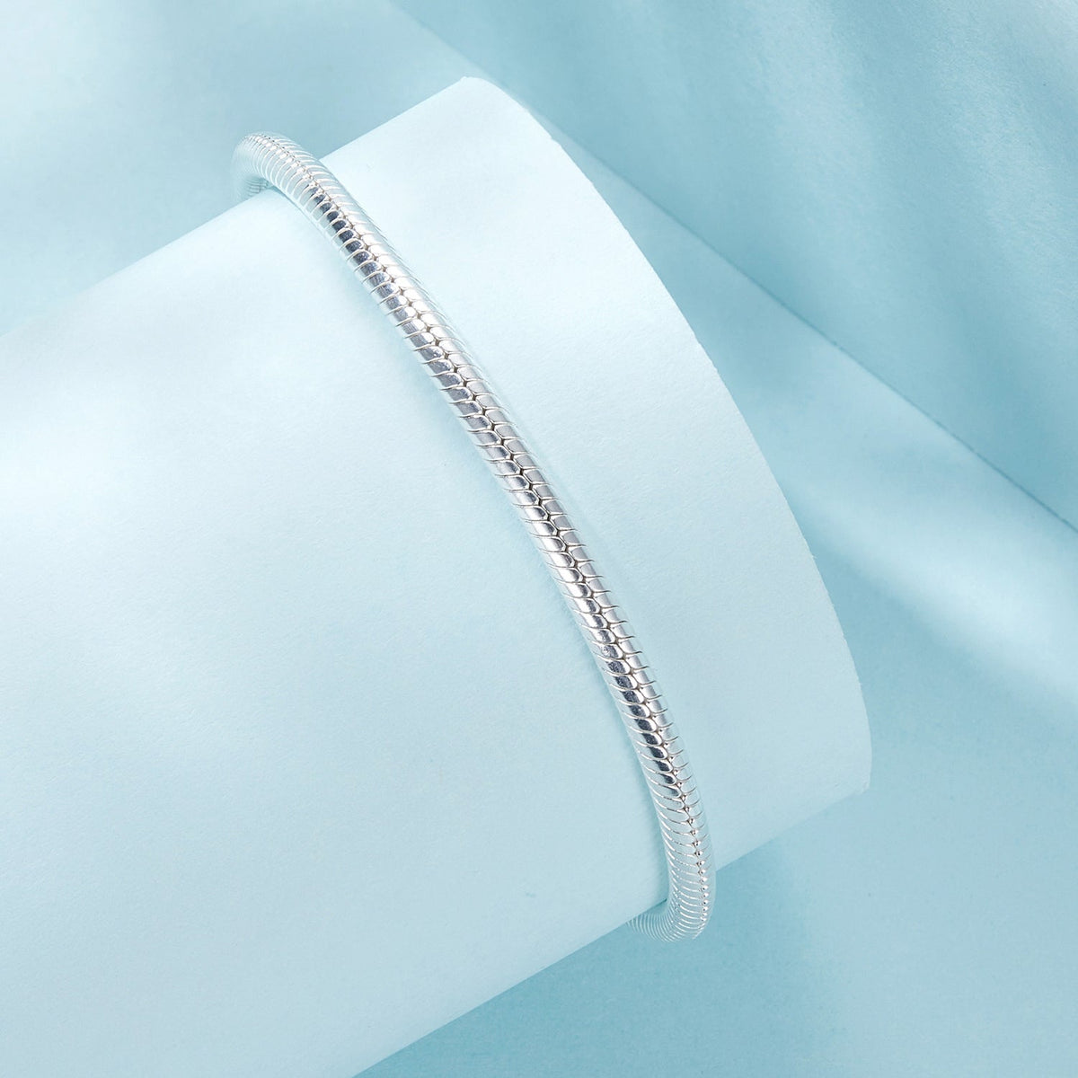 Sterling Silver Oxidized White Gold Bracelet