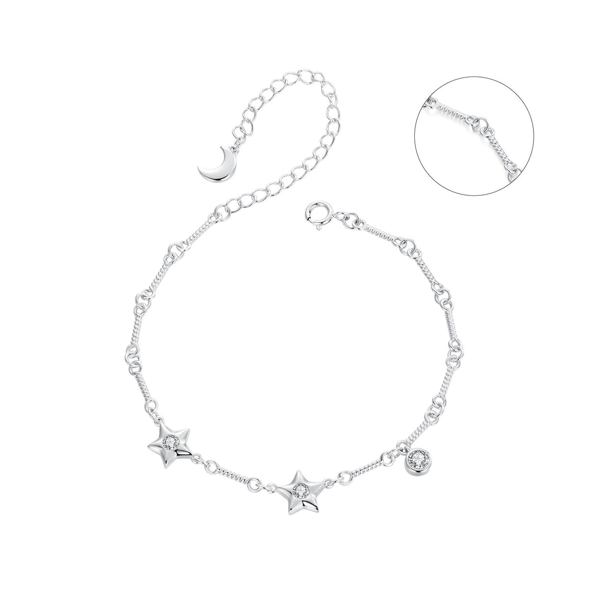 925 Sterling Silver Cubic Zirconia Bracelet