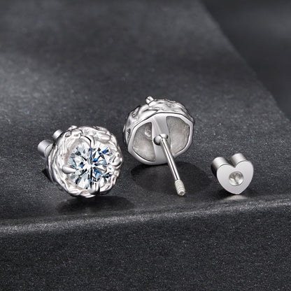 Sterling Silver Moissanite Earrings