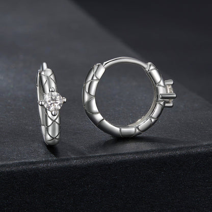 Sterling Silver Moissanite Earrings