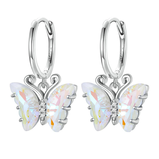 Sterling Silver Resin Drop Earrings