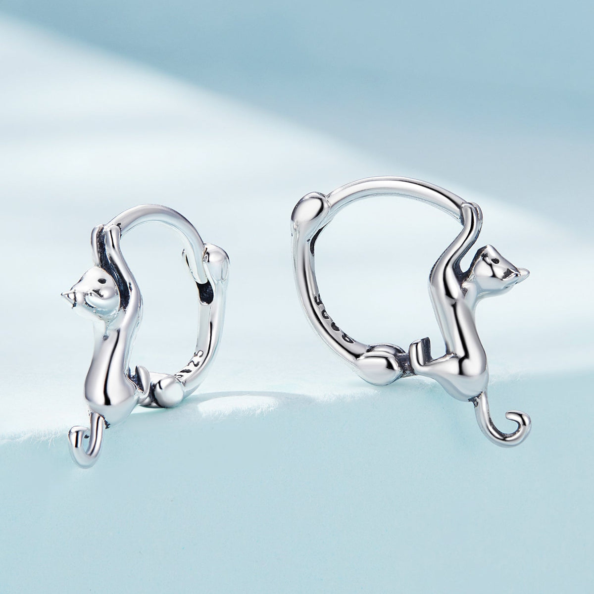 Sterling Silver Gold Plated Hoop Earrings