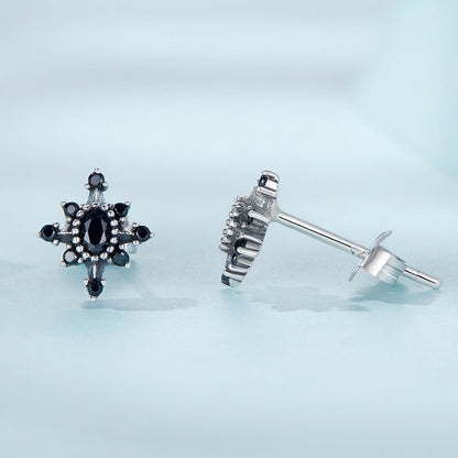 Sterling Silver Pavé Cubic Zirconia Earrings