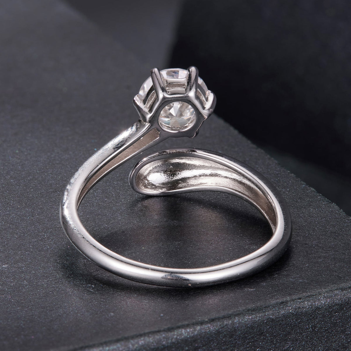 Sterling Silver Moissanite Ring
