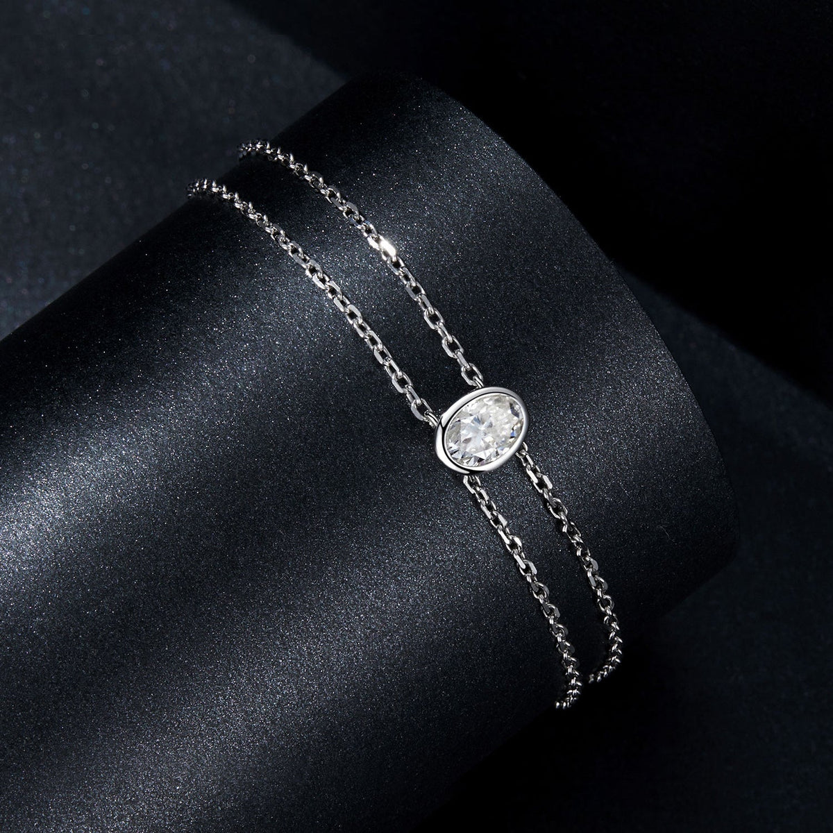 925 Sterling Silver Moissanite Bracelet