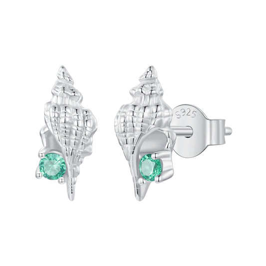 Sterling Silver Transparent Glass Earrings