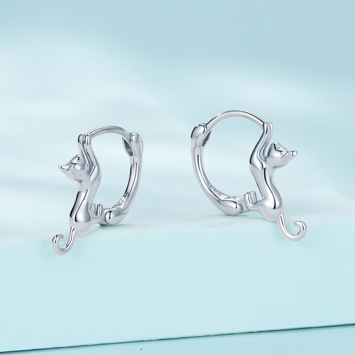 Sterling Silver Gold Plated Hoop Earrings