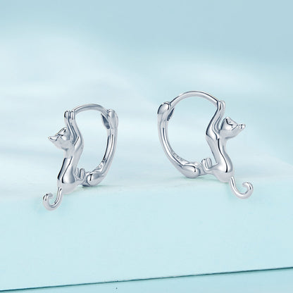 Sterling Silver Gold Plated Hoop Earrings