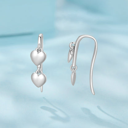 Sterling Silver Oxidized Drop Earrings