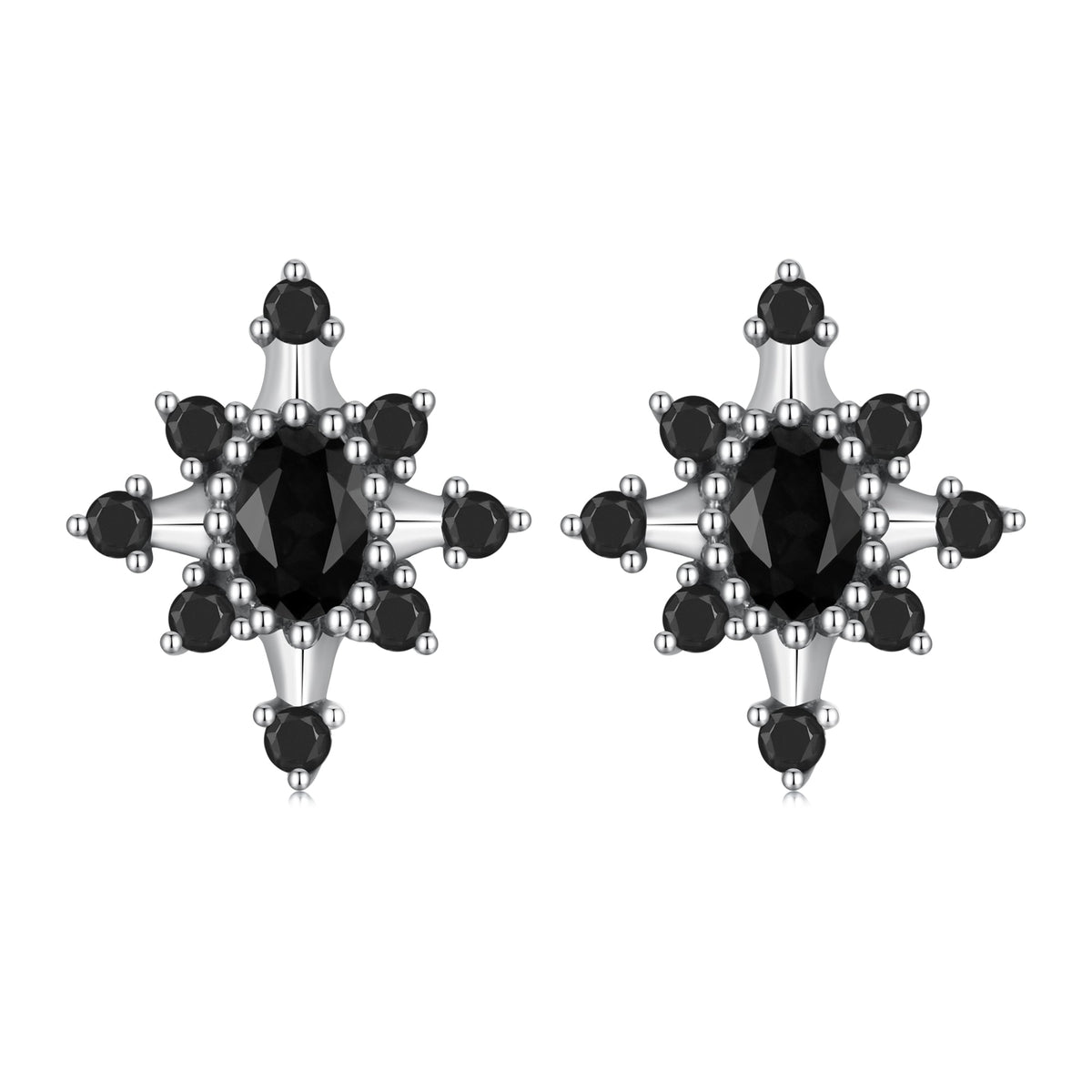 Sterling Silver Pavé Cubic Zirconia Earrings
