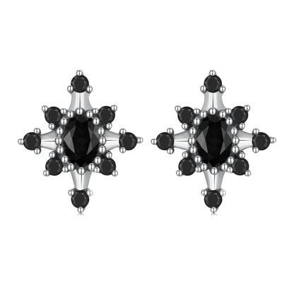 Sterling Silver Pavé Cubic Zirconia Earrings