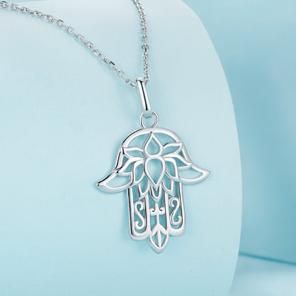 Sterling Silver Platinum Plated Adjustable Necklace