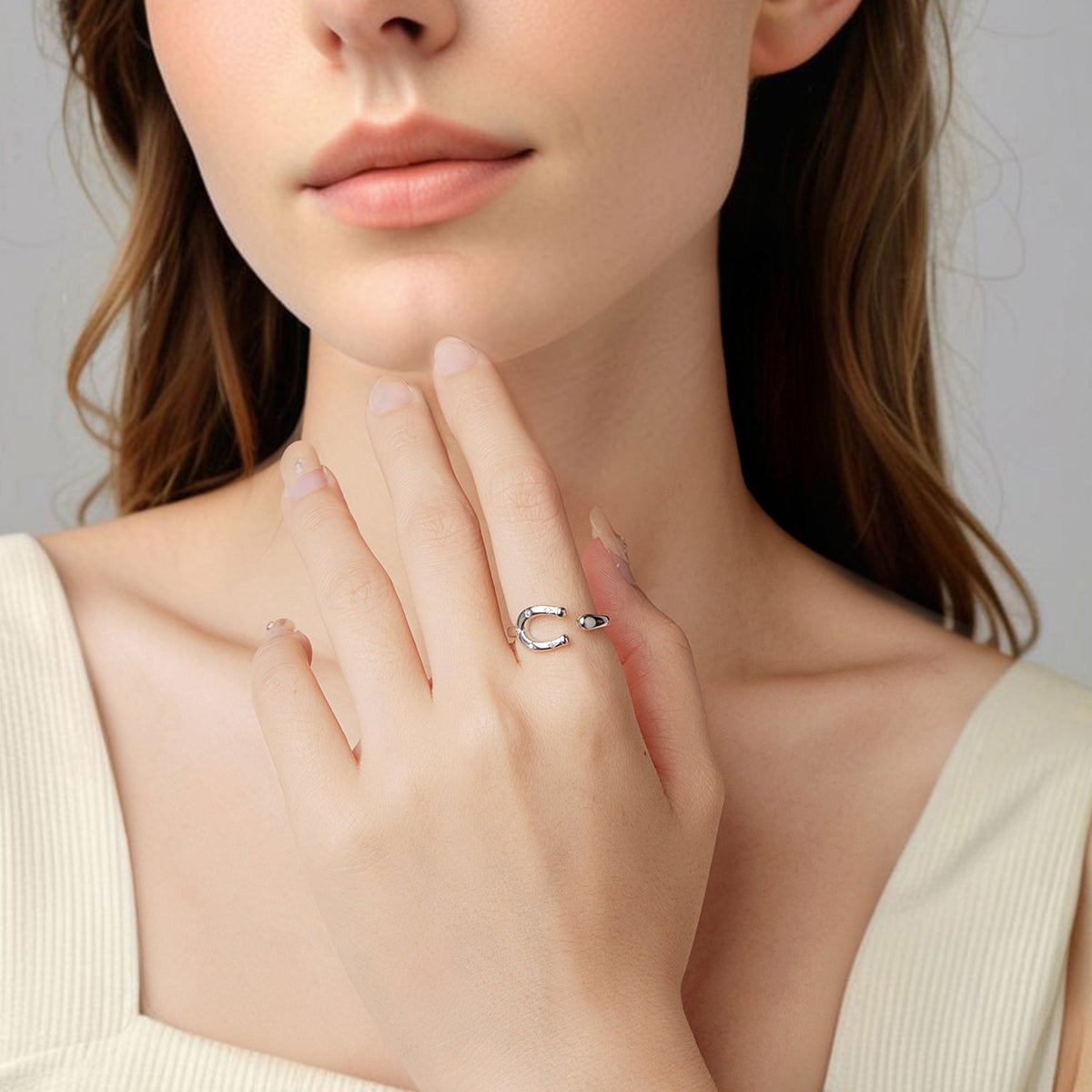 White Gold Plated Pavé CZ Ring