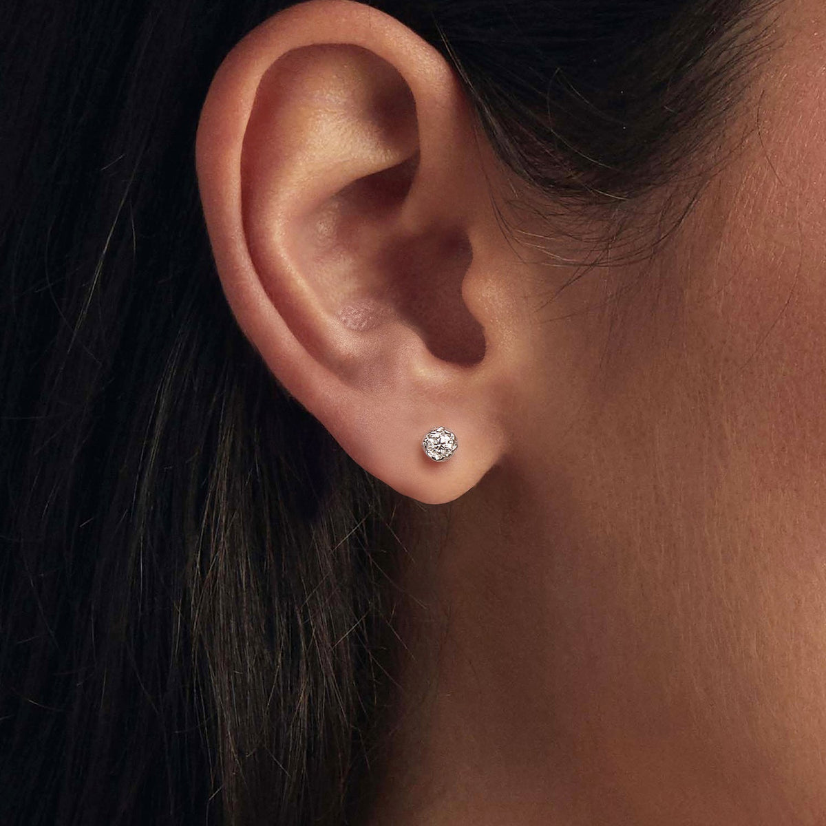 Sterling Silver Moissanite Earrings