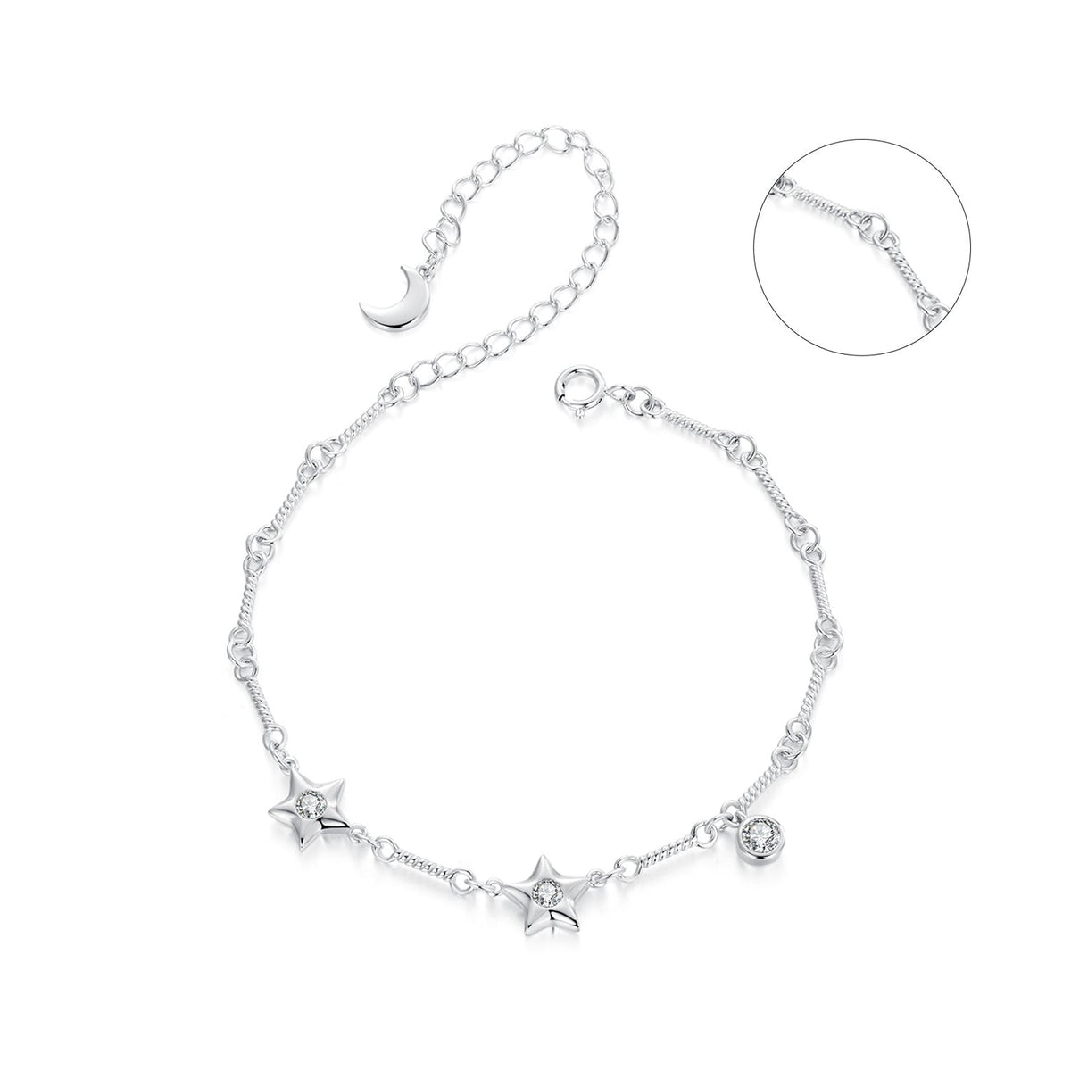 925 Sterling Silver Cubic Zirconia Bracelet