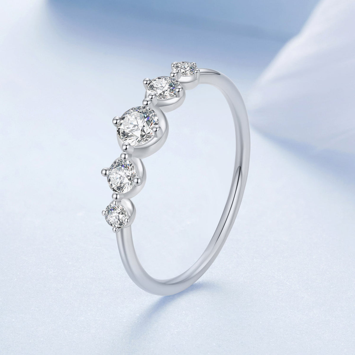 Sterling Silver Pavé CZ Ring