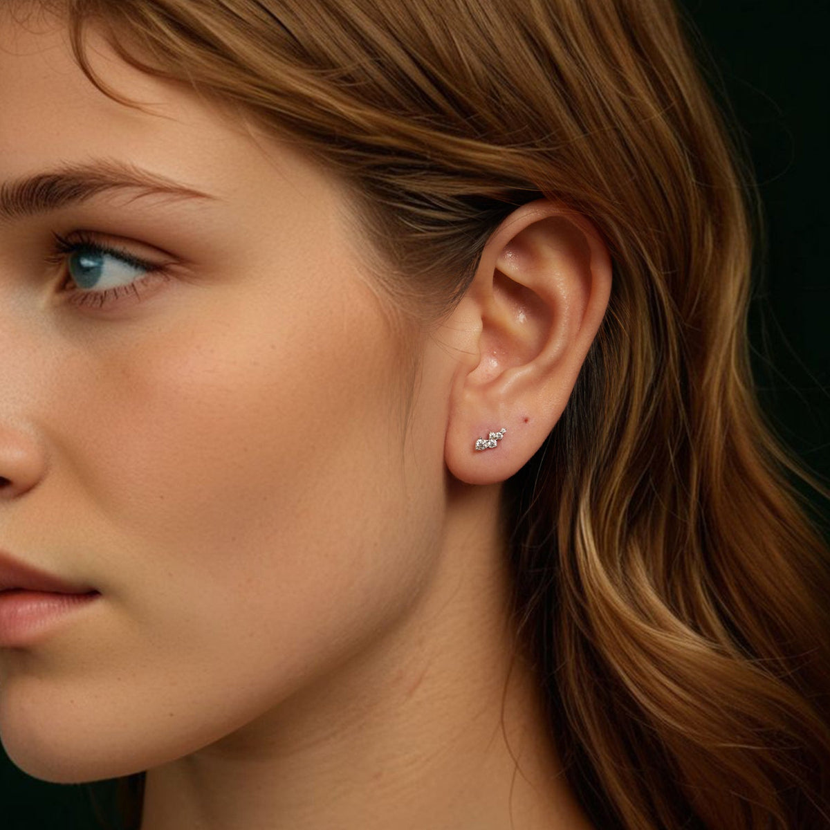 Sterling Silver Moissanite Earrings