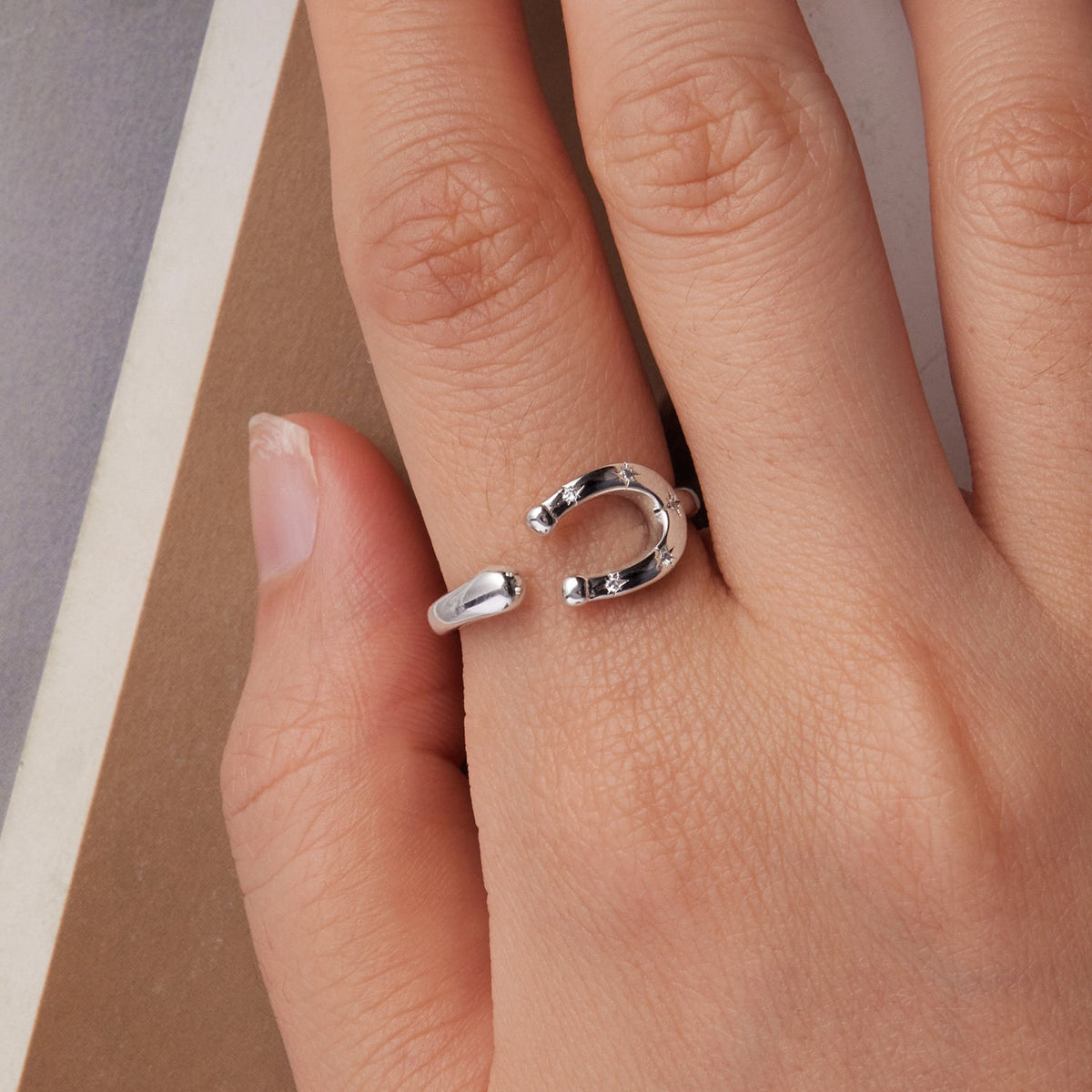 White Gold Plated Pavé CZ Ring