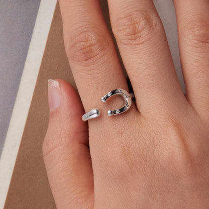 White Gold Plated Pavé CZ Ring