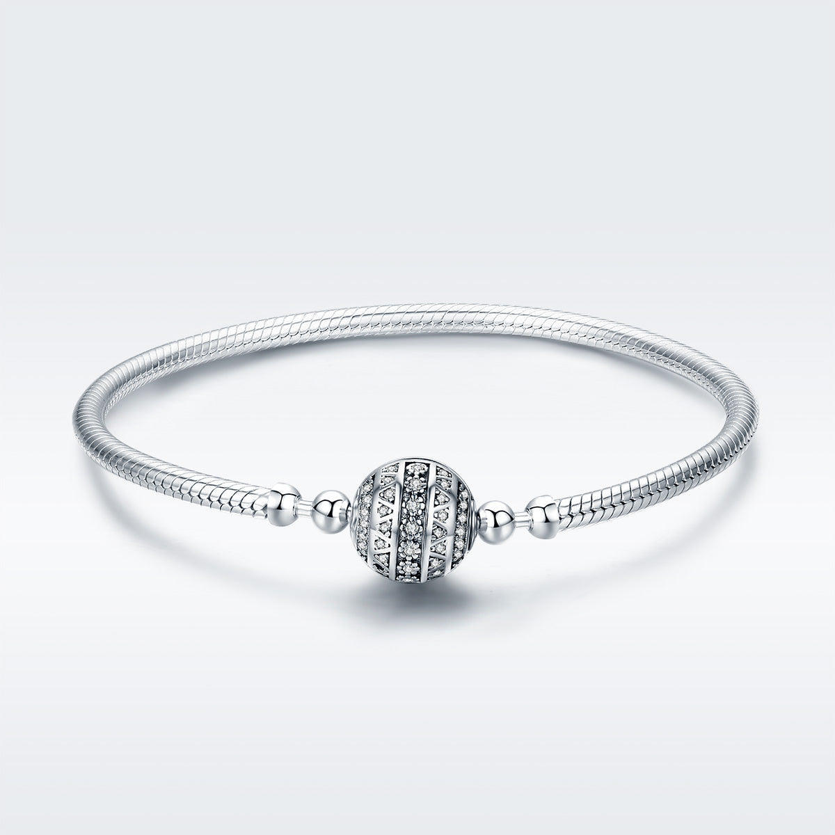Sterling Silver Circular Head Bracelet