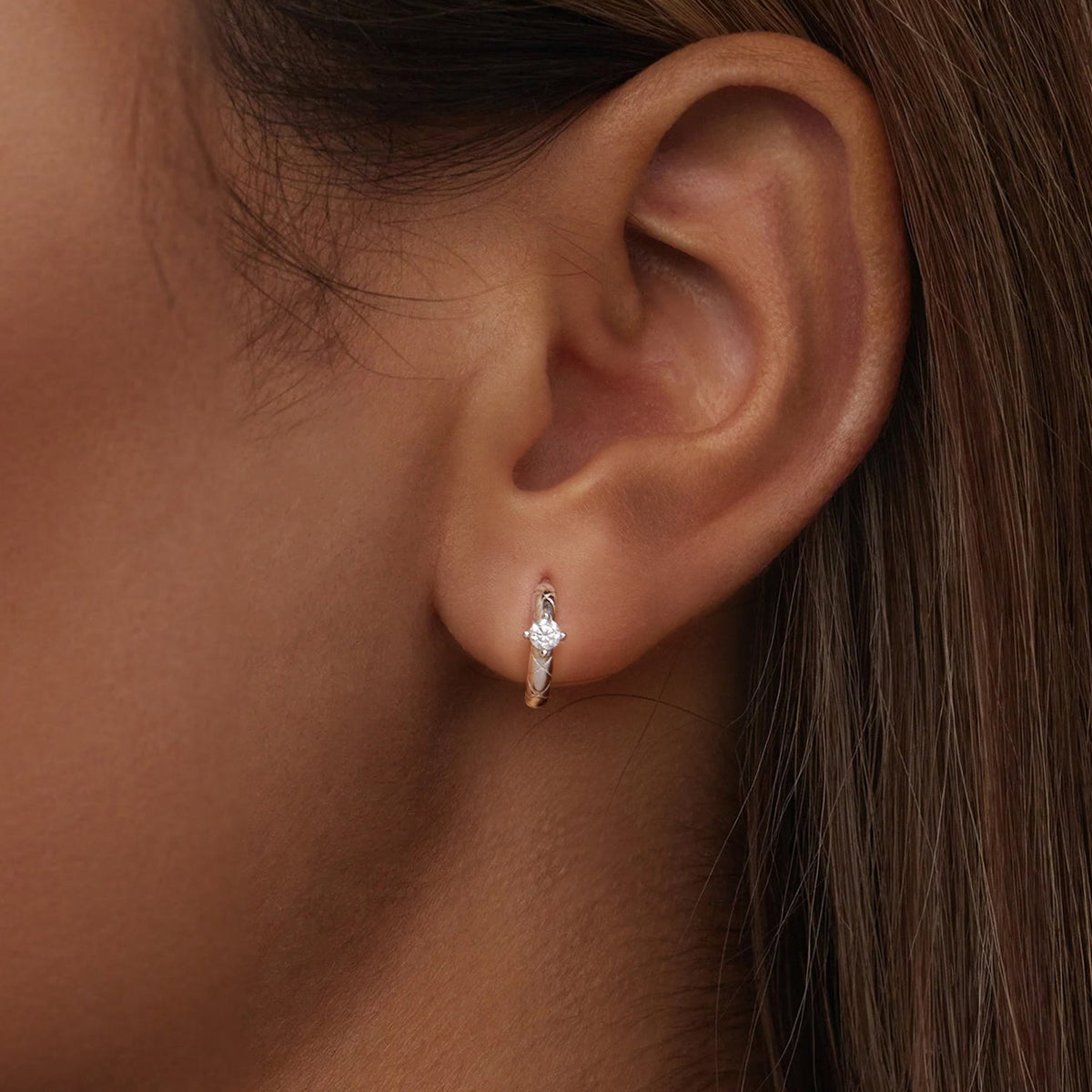 Sterling Silver Moissanite Earrings
