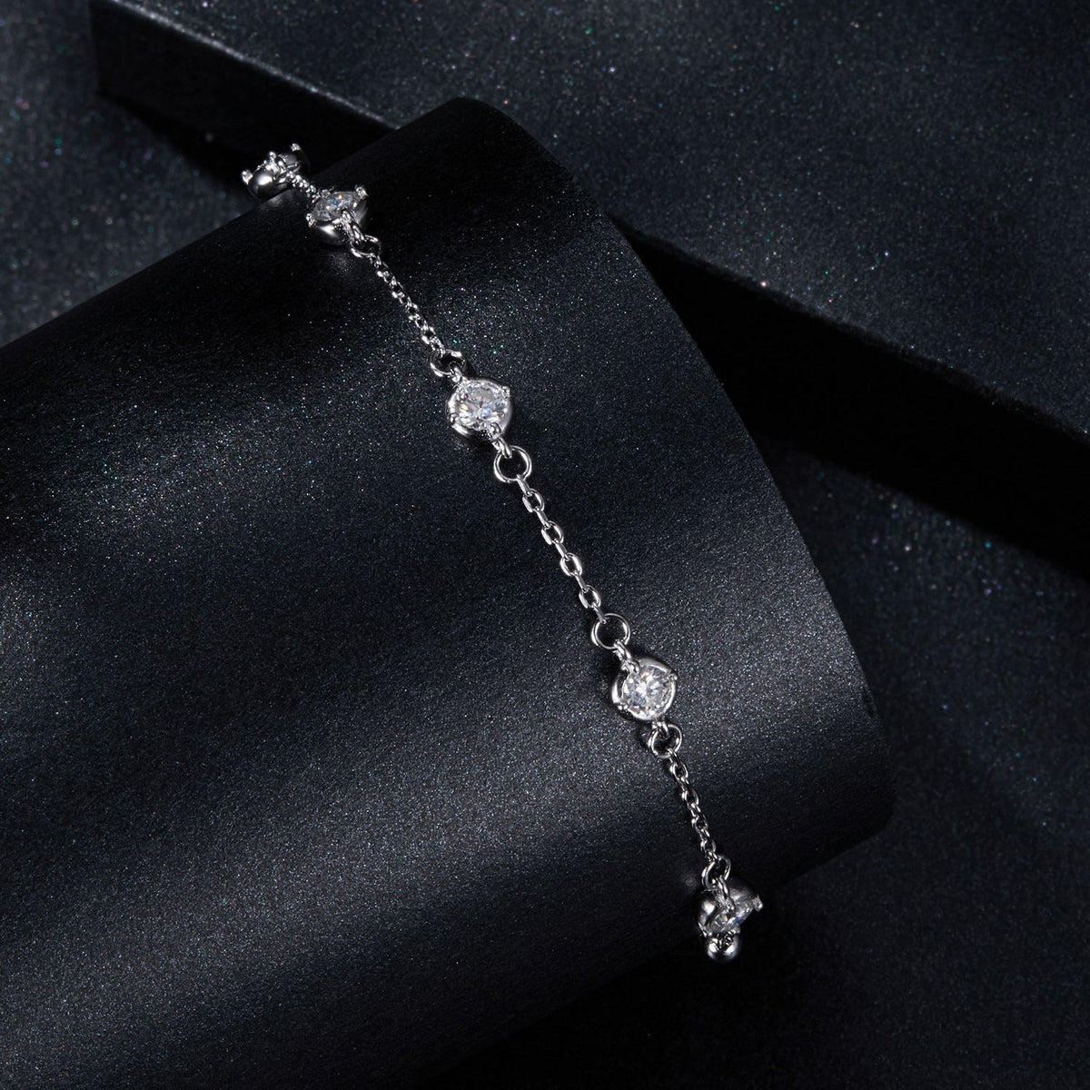 Sterling Silver Moissanite Bracelet
