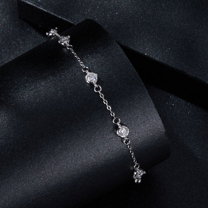 Sterling Silver Moissanite Bracelet