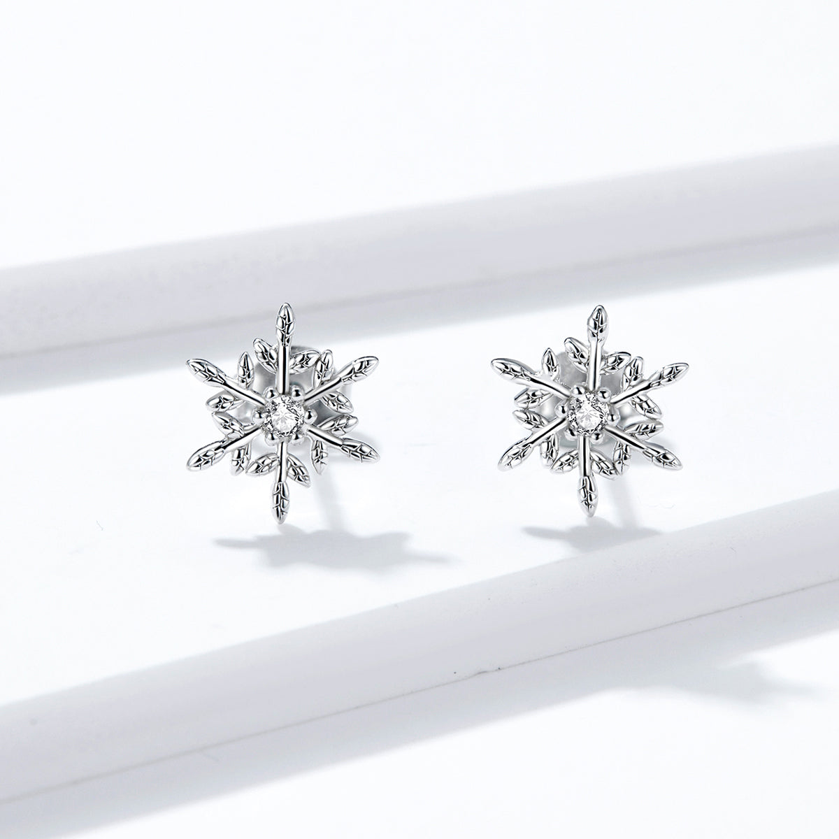 Sterling Silver Cubic Zirconia Pave Earrings