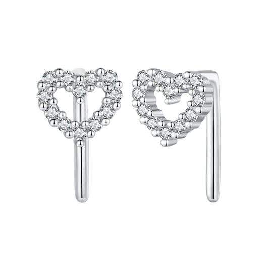 Sterling Silver CZ Pavé Earrings