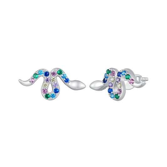 Sterling Silver Cubic Zirconia Pavé Drop Earrings