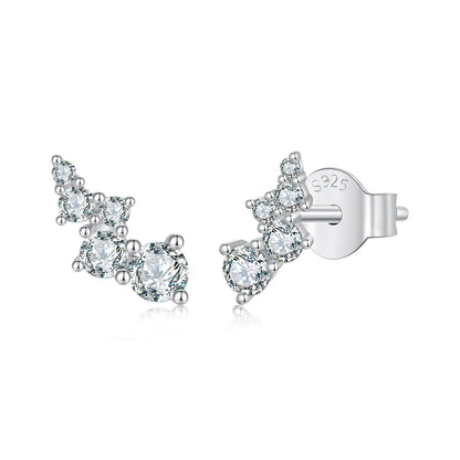 Sterling Silver Moissanite Earrings