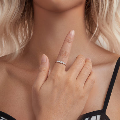 Sterling Silver Pavé CZ Ring