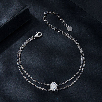 925 Sterling Silver Moissanite Bracelet
