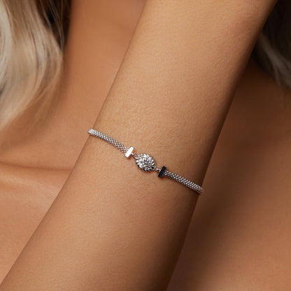 White Gold Plated Moissanite Bracelet