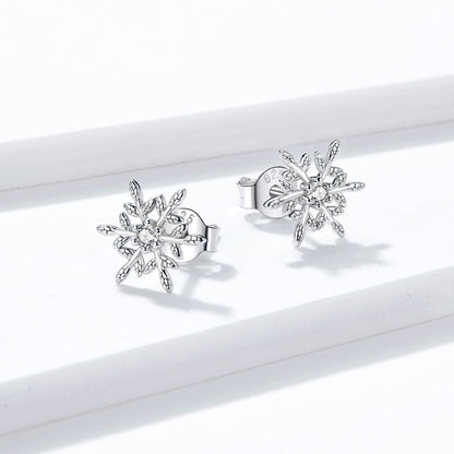 Sterling Silver Cubic Zirconia Pave Earrings