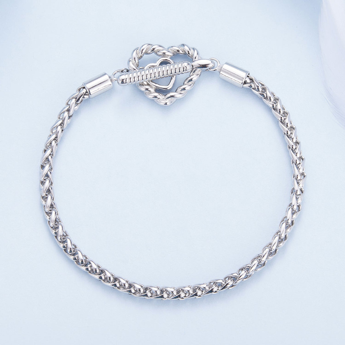 Platinum Plated Sterling Silver 3.0mm Bracelet