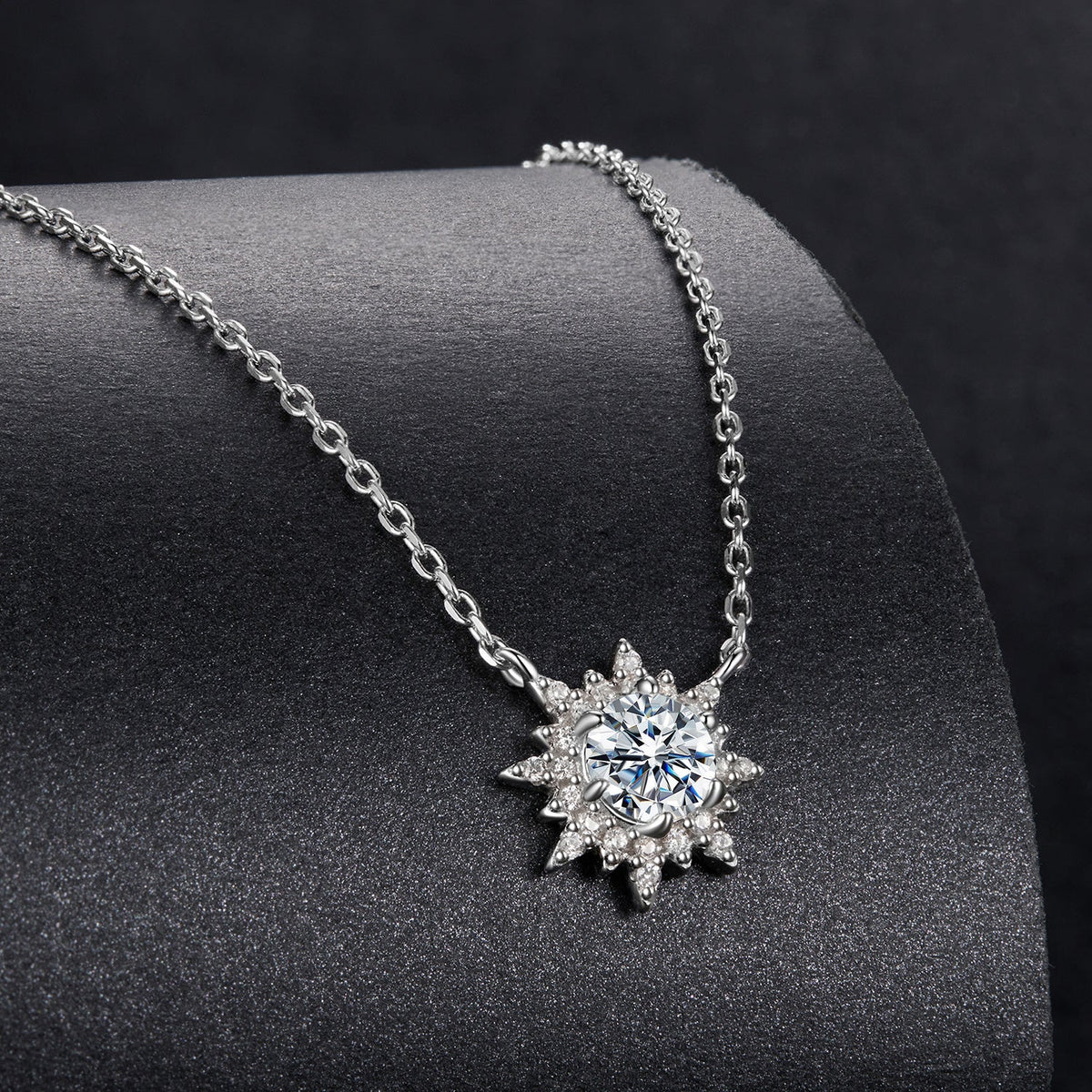 Sterling Silver Moissanite Necklace
