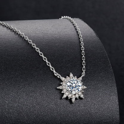 Sterling Silver Moissanite Necklace