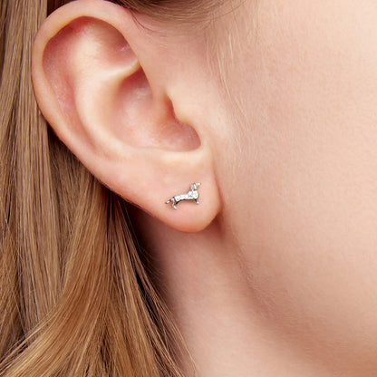 UndeniablyLuxe Fine Jewelry Pavé Cubic Zirconia White Gold Plated Earrings