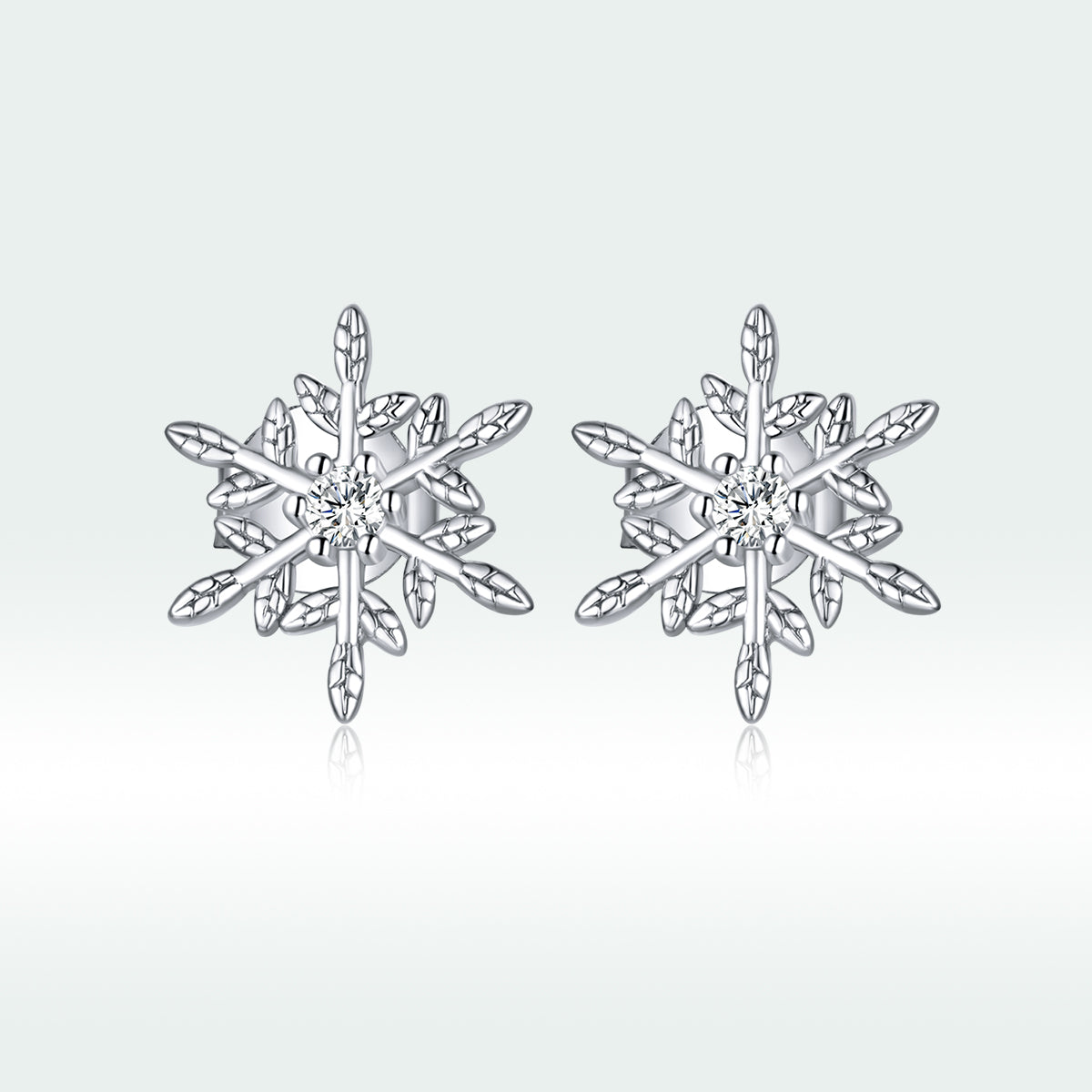 Sterling Silver Cubic Zirconia Pave Earrings