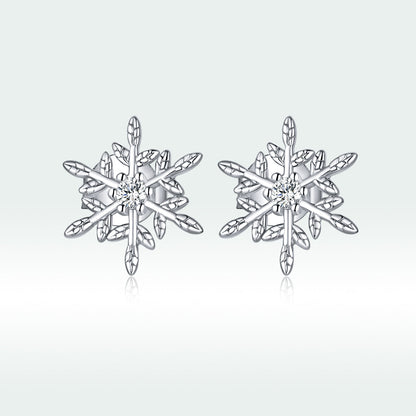 Sterling Silver Cubic Zirconia Pave Earrings