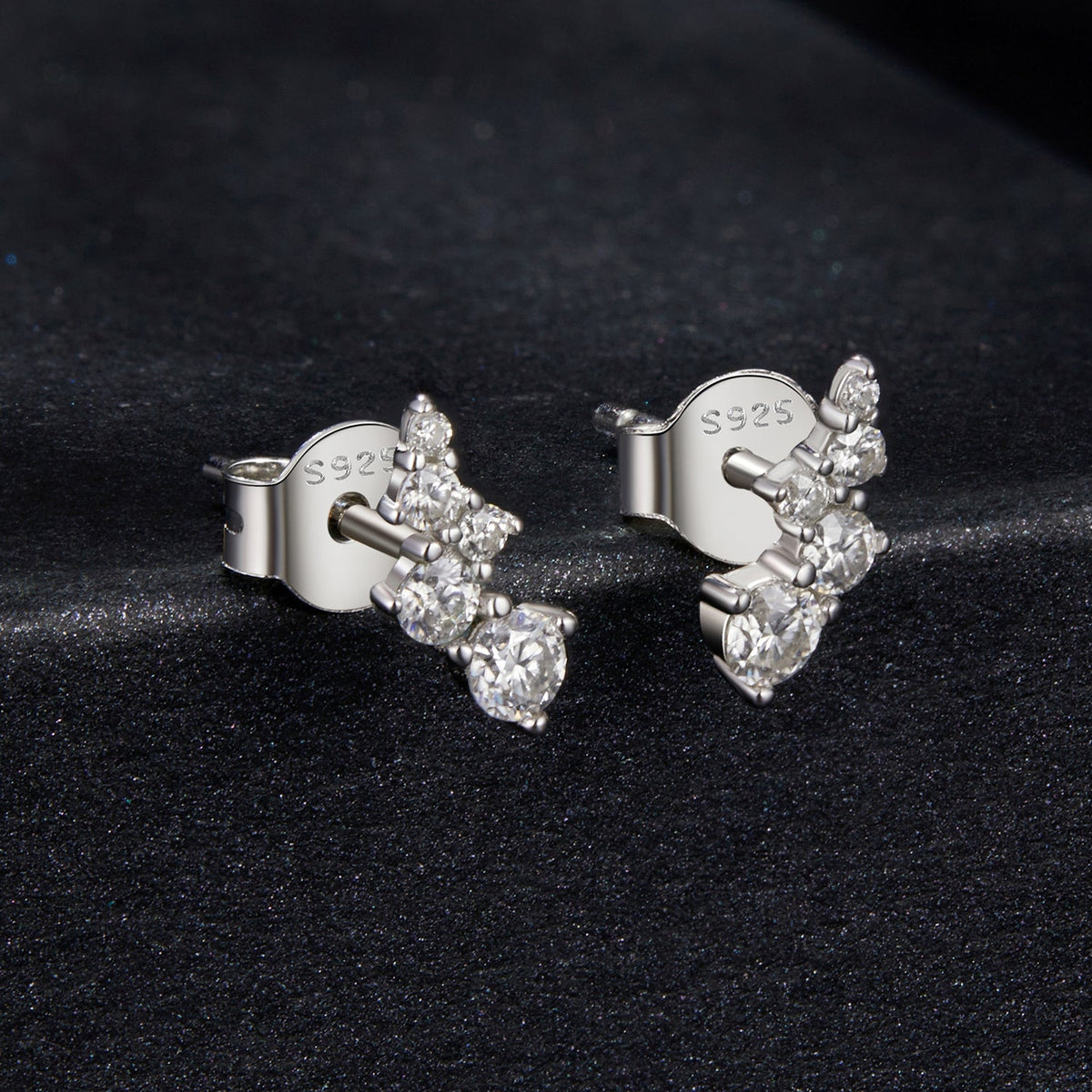 Sterling Silver Moissanite Earrings
