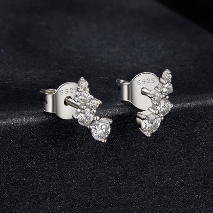 Sterling Silver Moissanite Earrings